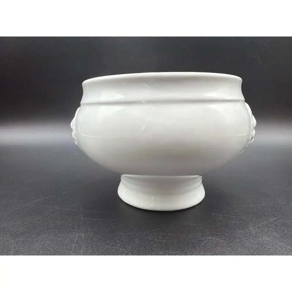 Sur La Table Lion's Head French Onion Soup Bowl White Ceramic 14 Oz Portugal